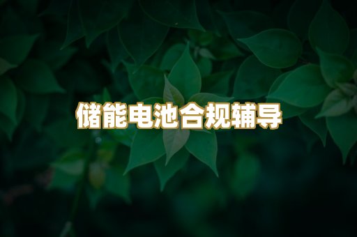 储能电池合规辅导